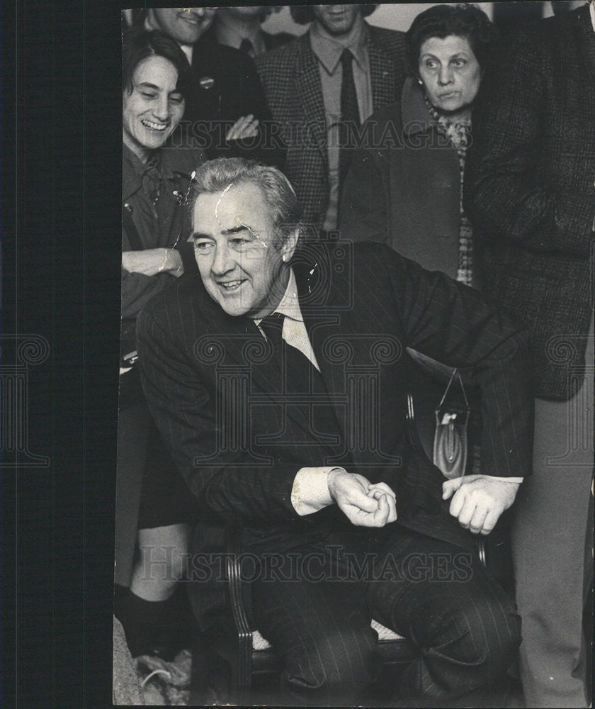 1977 Press Photo EUGENE MCCARTHY AMERICAN POLITICIAN POET - Historic Images