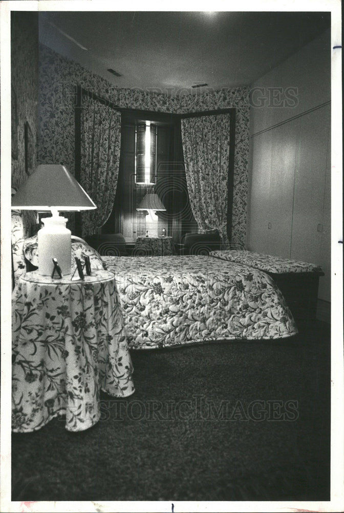 1978 Press Photo MASTER BEDROOM HOME MR. MRS. JOHN BRANSFIELD SEDGWICK - Historic Images