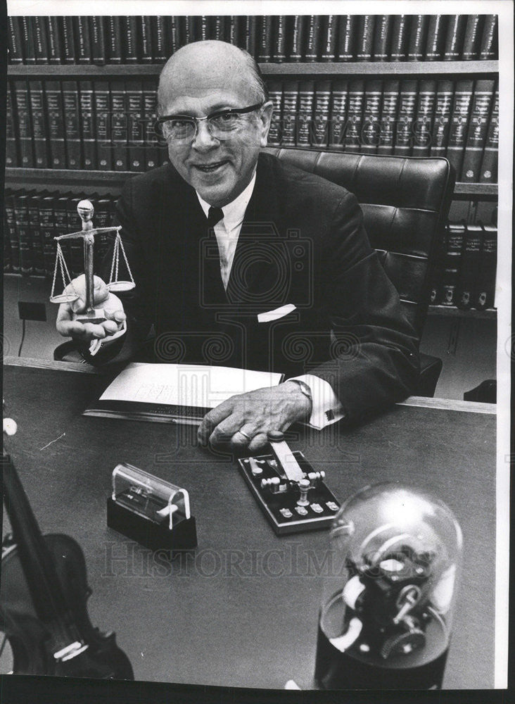 1968 Press Photo Judge Jacob M. Braude - Historic Images