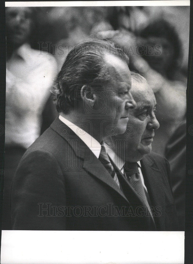 1973 Press Photo Chancellor Willy Brandt West Berlin Mayor Civic Center - Historic Images