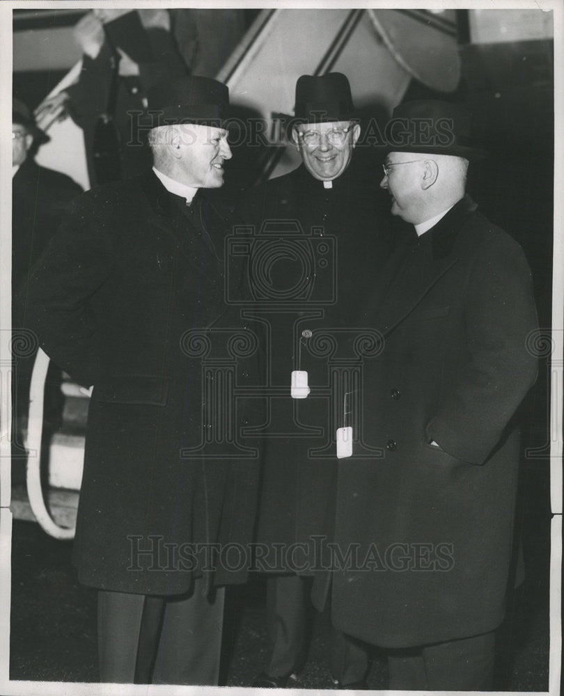 1954 Press Photo Francis Joseph Cardinal Spellman American prelate at Polk - Historic Images