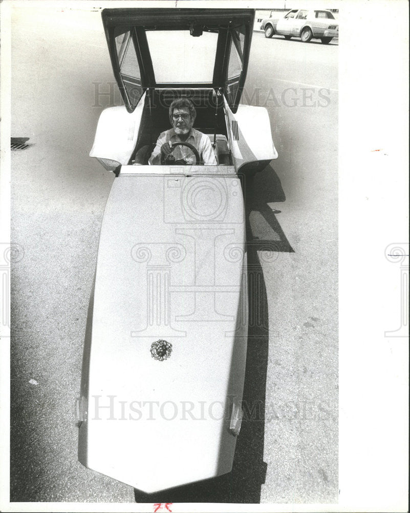 1982 Press Photo Don Browne Prototype Vehicle - Historic Images