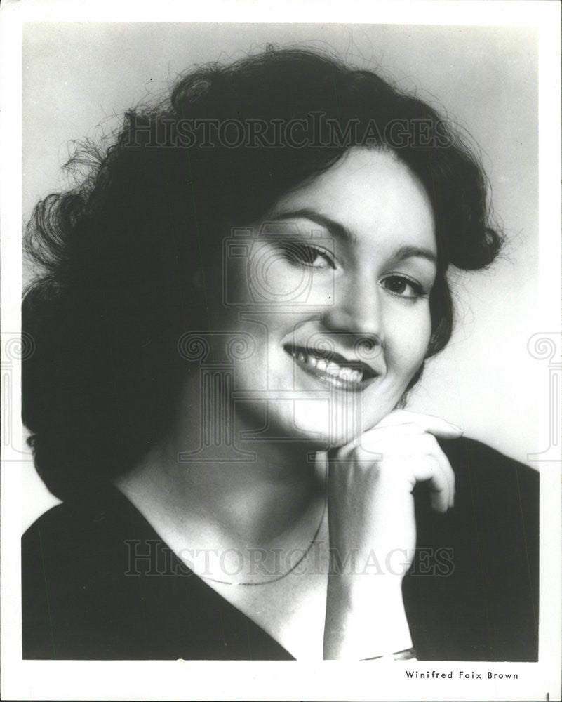 1981 Press Photo Winifred Faix Brown Rosalinda in the Lyric Opera Die Fledermaus - Historic Images