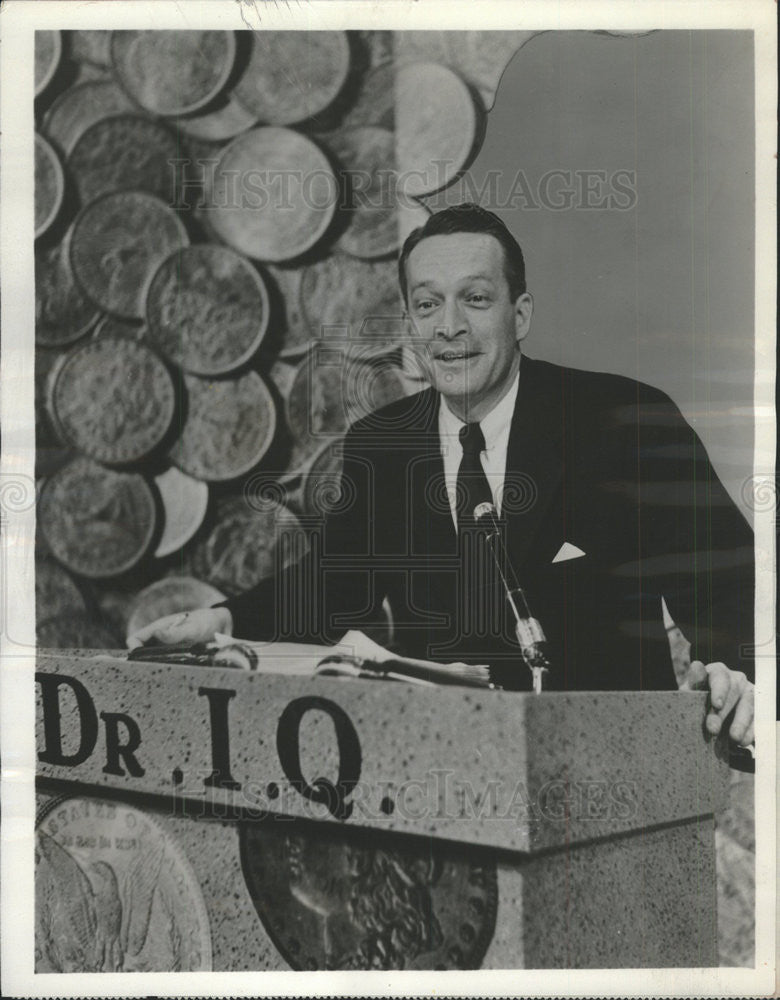 1954 Press Photo DR. I. Q. RADIO TELEVISION QUIZ PROGRAM - Historic Images