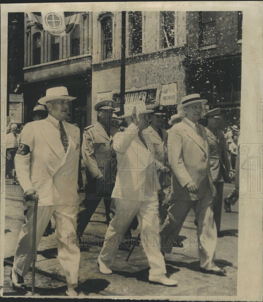 1950 Press Photo Harry Truman St. Louis Mayor Joseph Darst Johnson - Historic Images