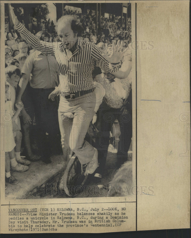 1971 Press Photo Pierre Trudeau Prime Minister - Historic Images