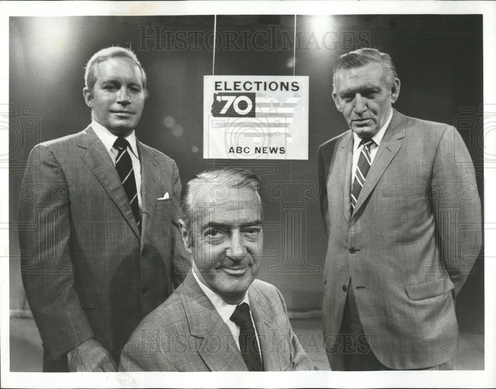 1970 Press Photo FRANK REYNOLDS AMERICAN TELEVISION JOURNALIST HOWARD WILLIAM - Historic Images