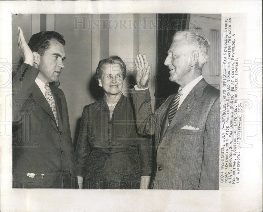 1954 Press Photo Sam Reynolds Politician - Historic Images