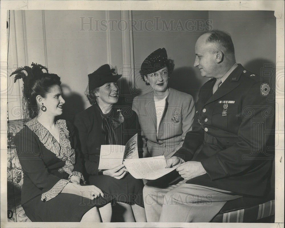 1944 Press Photo Brig Gen Russel B Reynolds - Historic Images