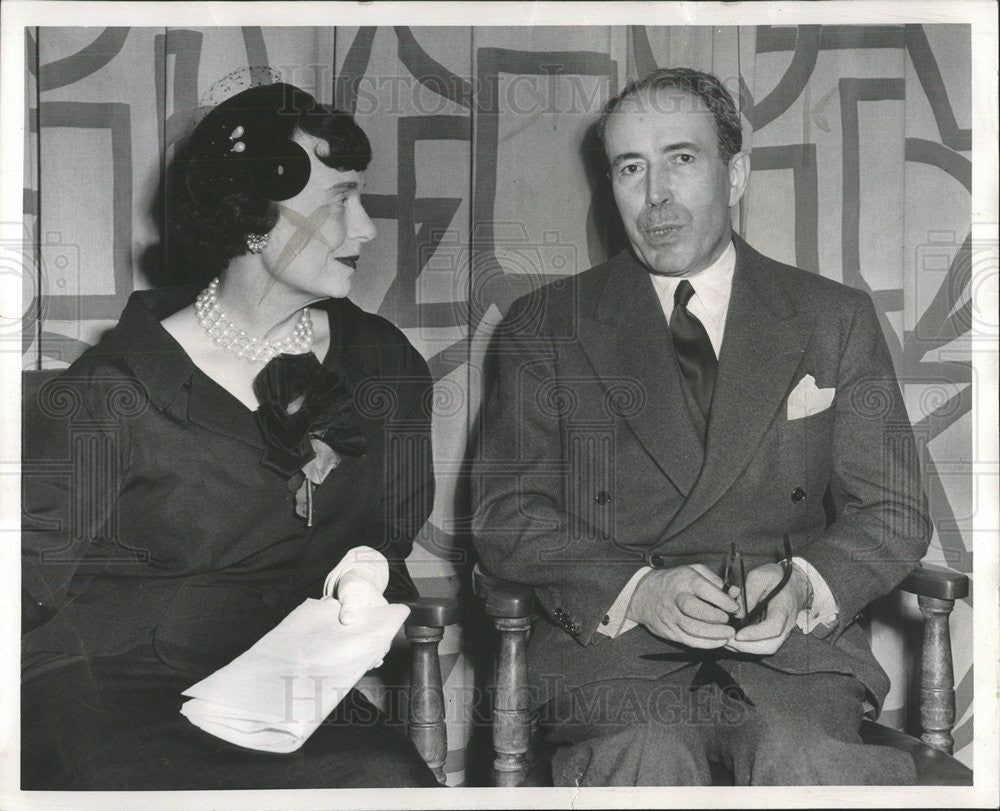 1953 Press Photo Mrs Margaret Thompson Biddle European Editor - Historic Images