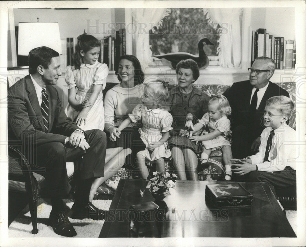 1960 Press Photo William Rentschler Family - Historic Images