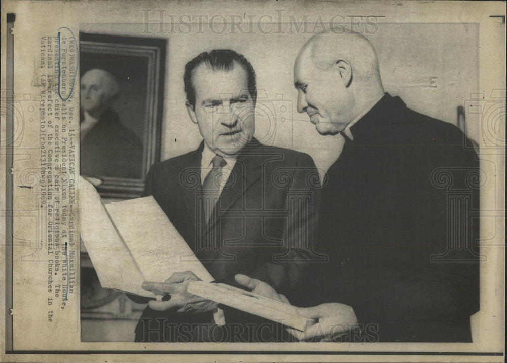 1969 Press Photo Cardinal Maxmillian de Purstenberg - Historic Images