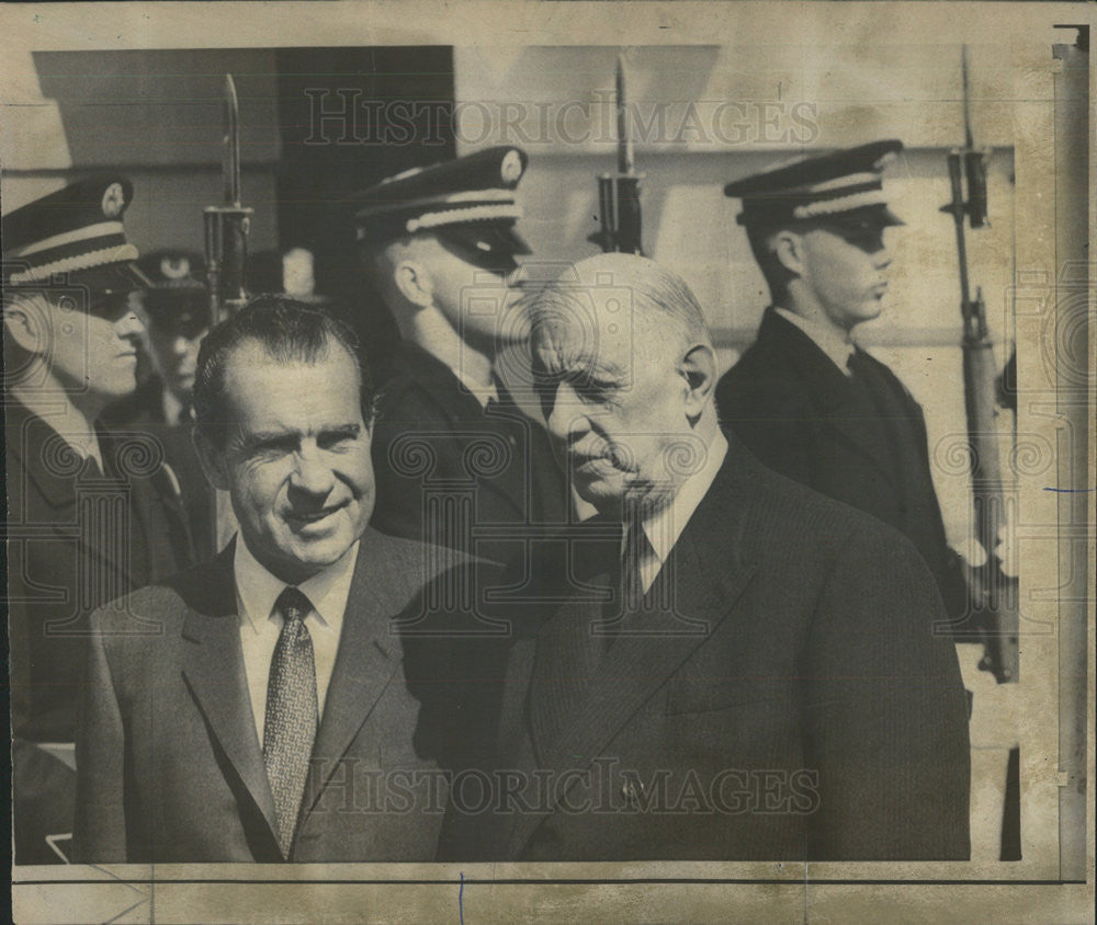 1969 Press Photo Charles de Gaulle French General Statesman French Forces France - Historic Images