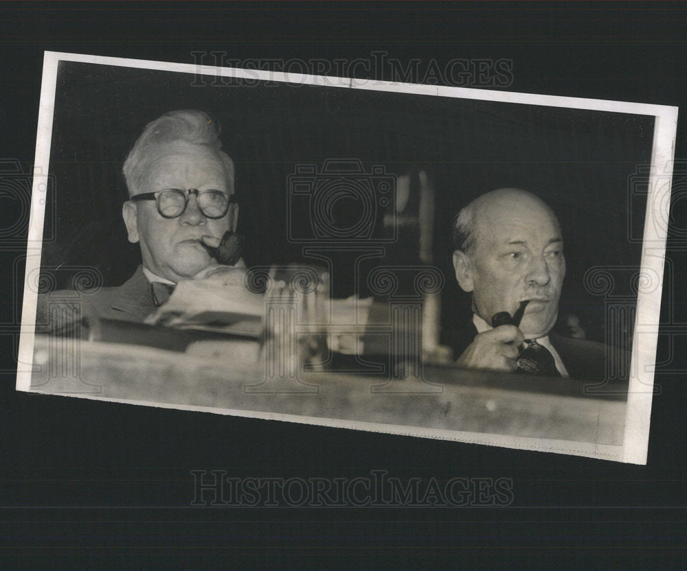 1955 Press Photo Herbert Morrison British Labour politician Annual Conference - Historic Images