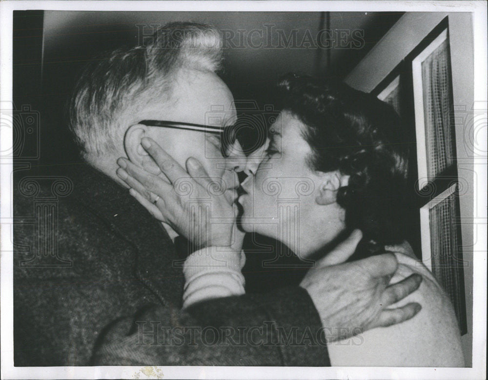 1955 Press Photo Herbert Morrison Veteran British Labour Party Leader Polliticia - Historic Images