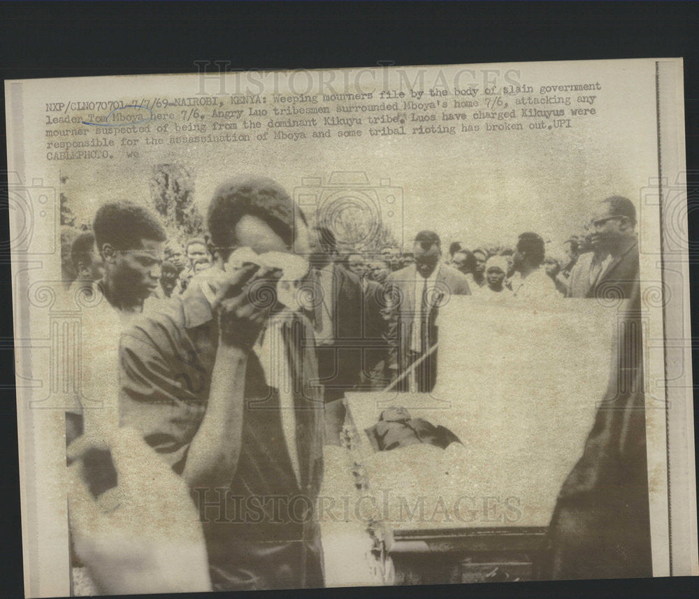 1969 Press Photo  TOM MBOYA KENYAN POLITICIAN - Historic Images