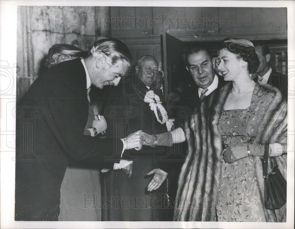 1956 Press Photo Robert Anthony Eden British Politician Prime Minister Chicago - Historic Images