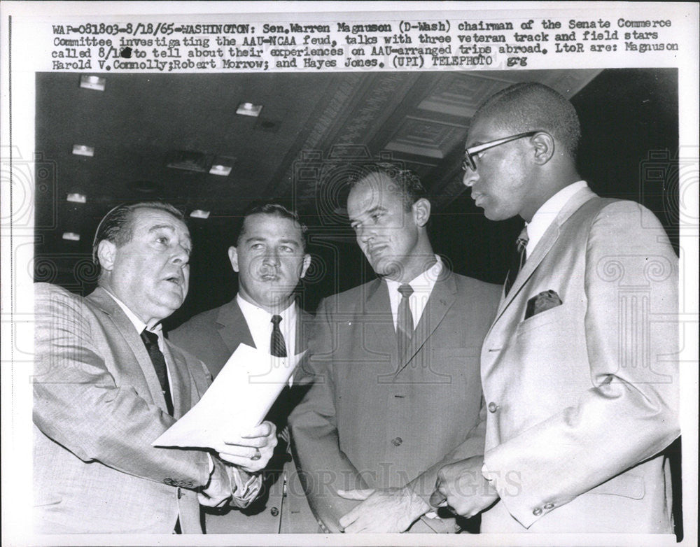 1965 Press Photo Warren Magnuson United States Senator Democratic Party Illinois - Historic Images