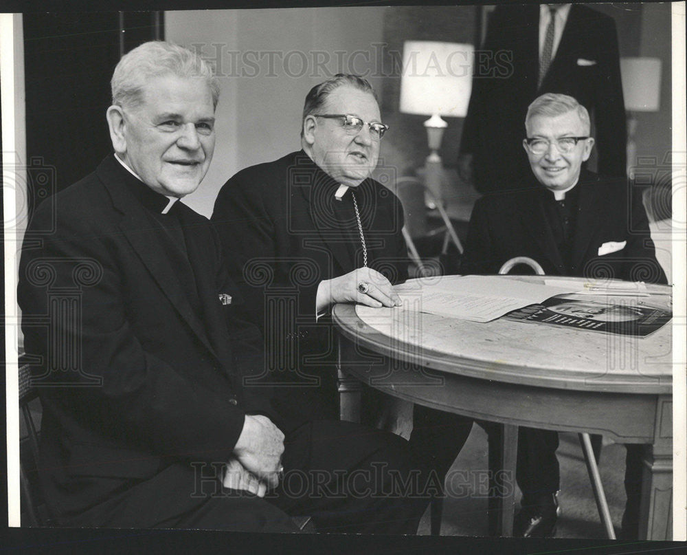 1965 Press Photo Green Bay Bishop Stanislaus Bona Roman Catholic Priest - Historic Images