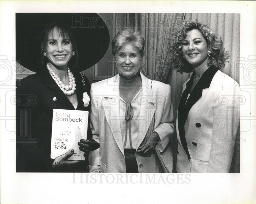 1991 Press Photo Sun-Time columnist Erma Bombeck - Historic Images