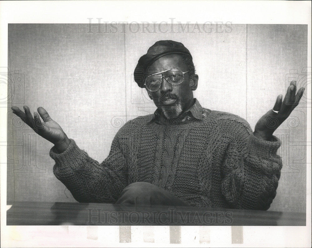 1989 Press Photo GARRETT MORRIS AMERICAN COMEDIAN ACTOR - Historic Images