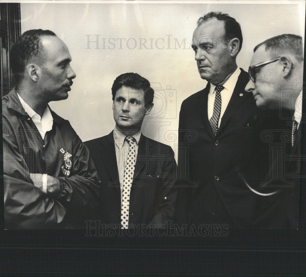 1966 Press Photo Al Raby Robert Nathan William A Morris Richard Ogilvi ...