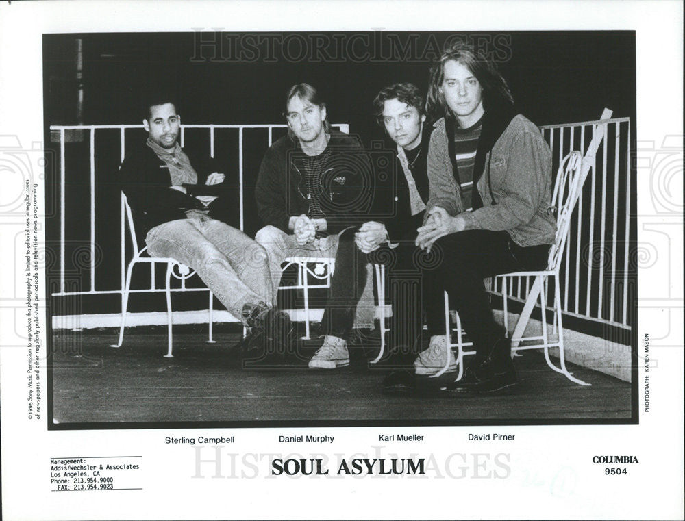 1995 Press Photo Band Members of Soul Asylum - Historic Images