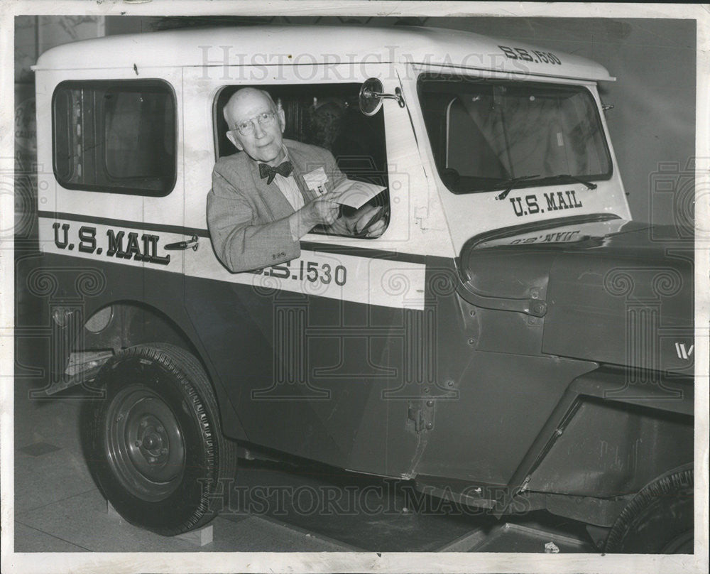 1953 Press Photo William Edens City Rural Free Deliveries Chicago Morrison Hotel - Historic Images