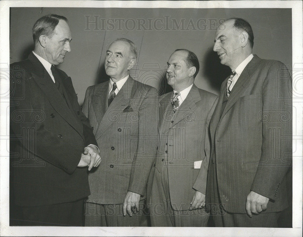 1947 Press Photo Stephen Page J.O. McClintock Samuel Jackson P.O. Wilson - Historic Images