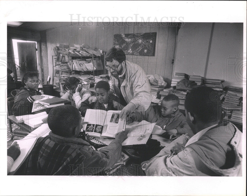 1990 Press Photo Michael Brownstein,teacher - Historic Images