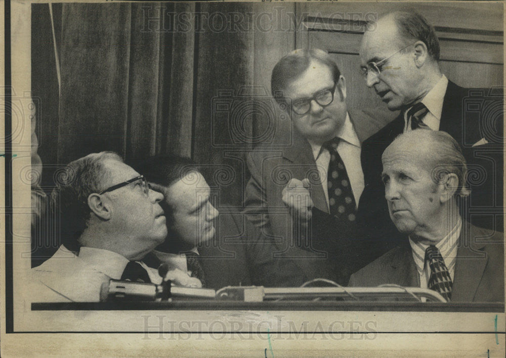 1974 Press Photo Judiciary Committee meeting on Nixon impeachment - Historic Images