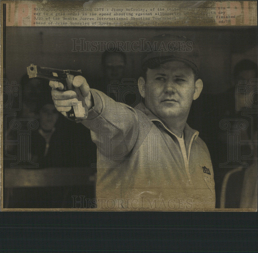 Press Photo Jimmy McCauley Shooting Tournament - Historic Images