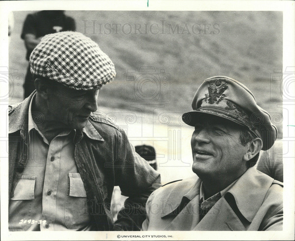 1977 Press Photo Gregory Peck in &quot;MacArthur&quot; - Historic Images