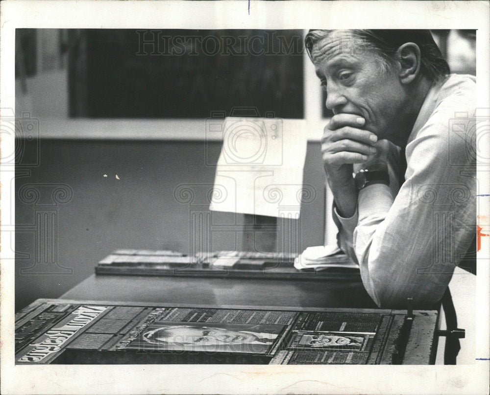 1975 Press Photo Benjamin C. Bradlee,editor - Historic Images