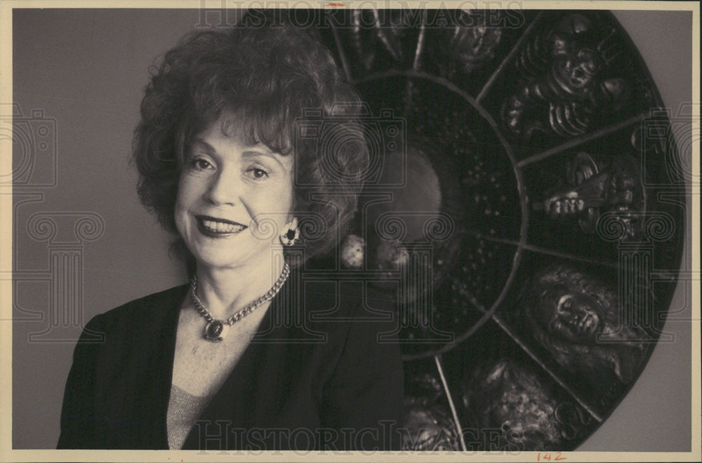 1993 Press Photo Astrologer Laurie Brady Advice About the Middle East - Historic Images