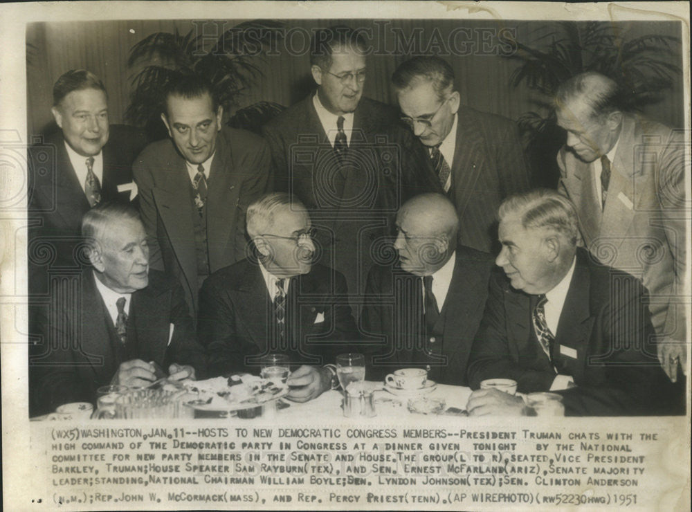 1951 Press Photo President Truman - Historic Images