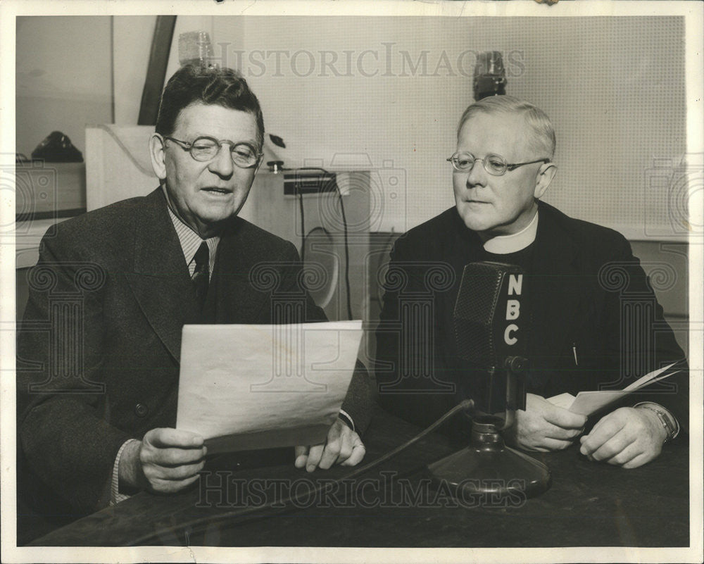 1959 Press Photo Rev Dr Samuel Wilson and Mayor Edward Kelly - Historic Images