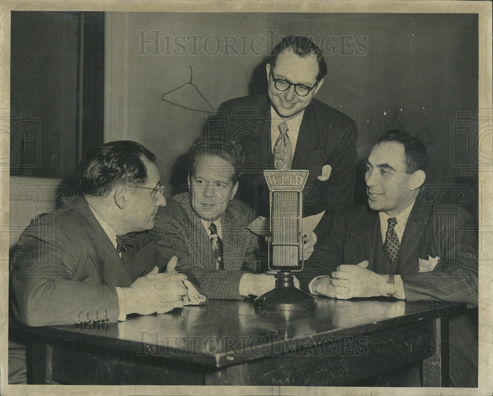 1950 Press Photo Round Table Discussion on Taft-Hatley Law - Historic Images