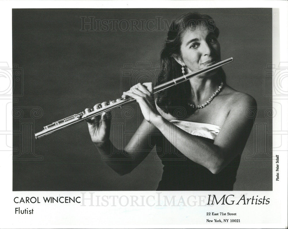 1995 Press Photo Flutist Carol Wincenc - Historic Images