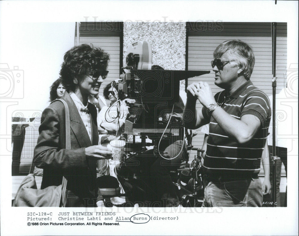 1986 Press Photo Christine Lahti and Allan Burns &quot;Just Between Friends&quot; - Historic Images