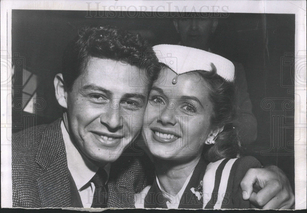 1954 Press Photo Eddie Fisher and Debbie Reynolds - Historic Images