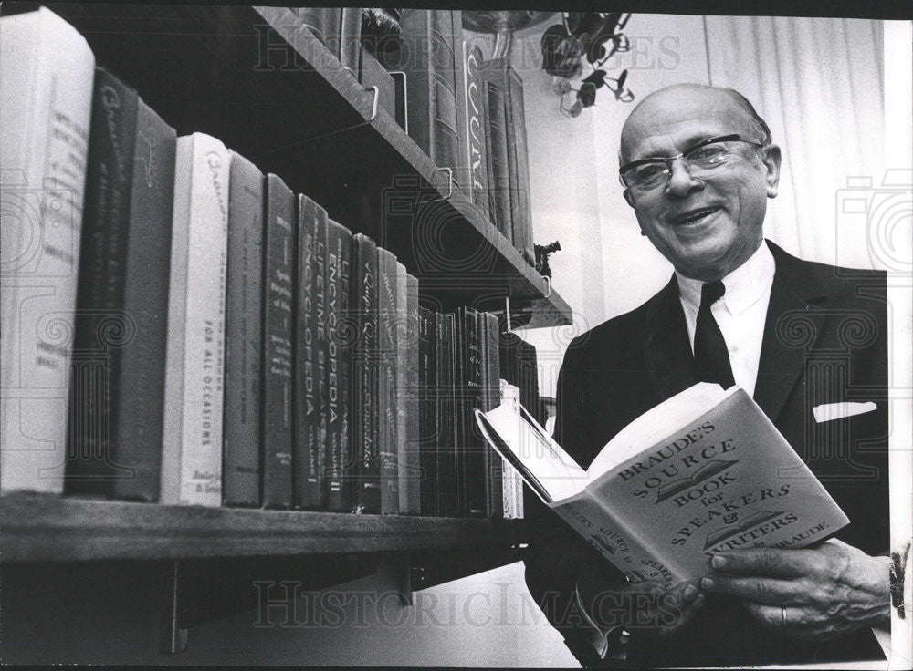 1968 Press Photo Judge Jacob M. Braude - Historic Images
