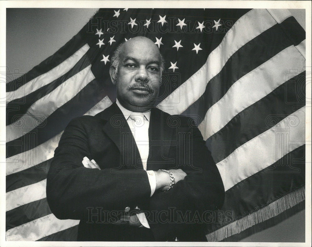 1985 Press Photo Charles Bowen Cook County Board Member - Historic Images