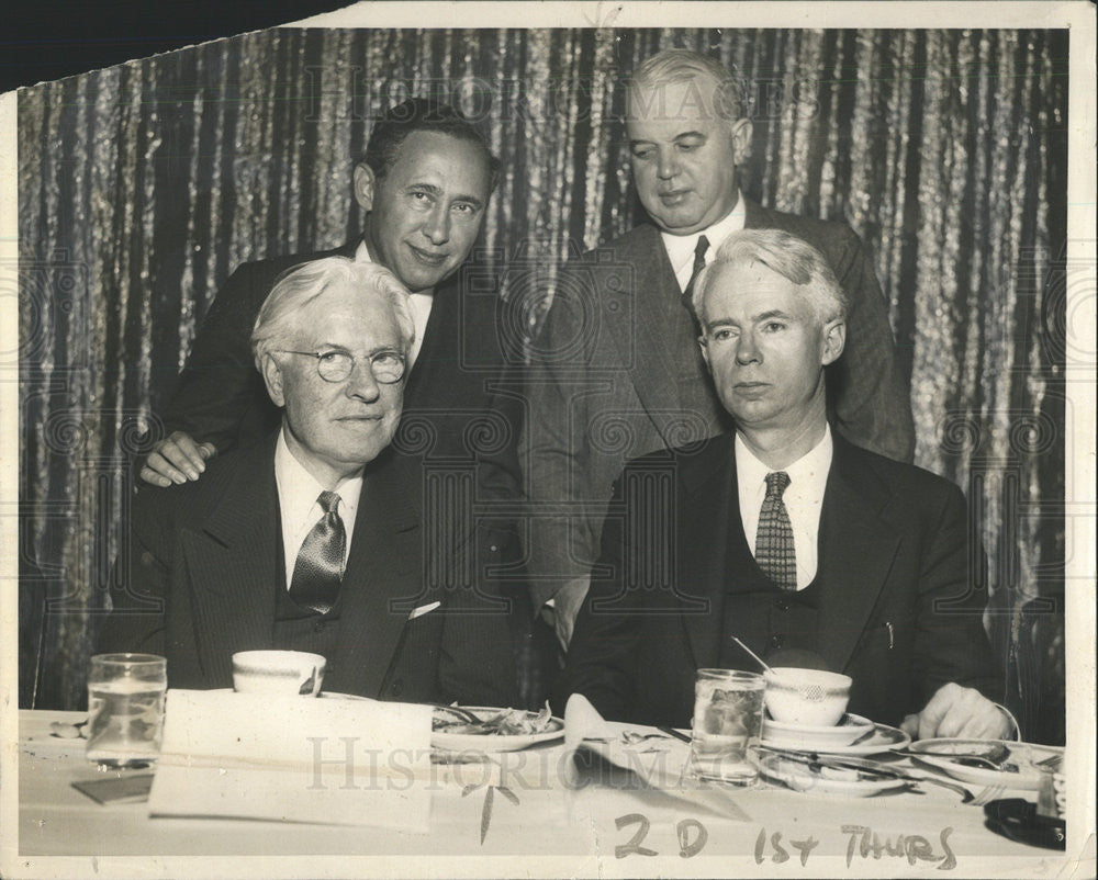 1937 Press Photo FederalJudge William Holey Irving Brant Judge Harry Fisher Igoe - Historic Images