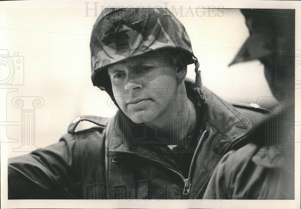 1981 Press Photo Lt. Colonel George F. Braun Commander officer Battalion - Historic Images