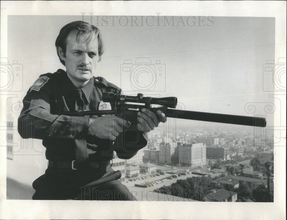 1982 Press Photo David Keith McCallum Strike Force - Historic Images