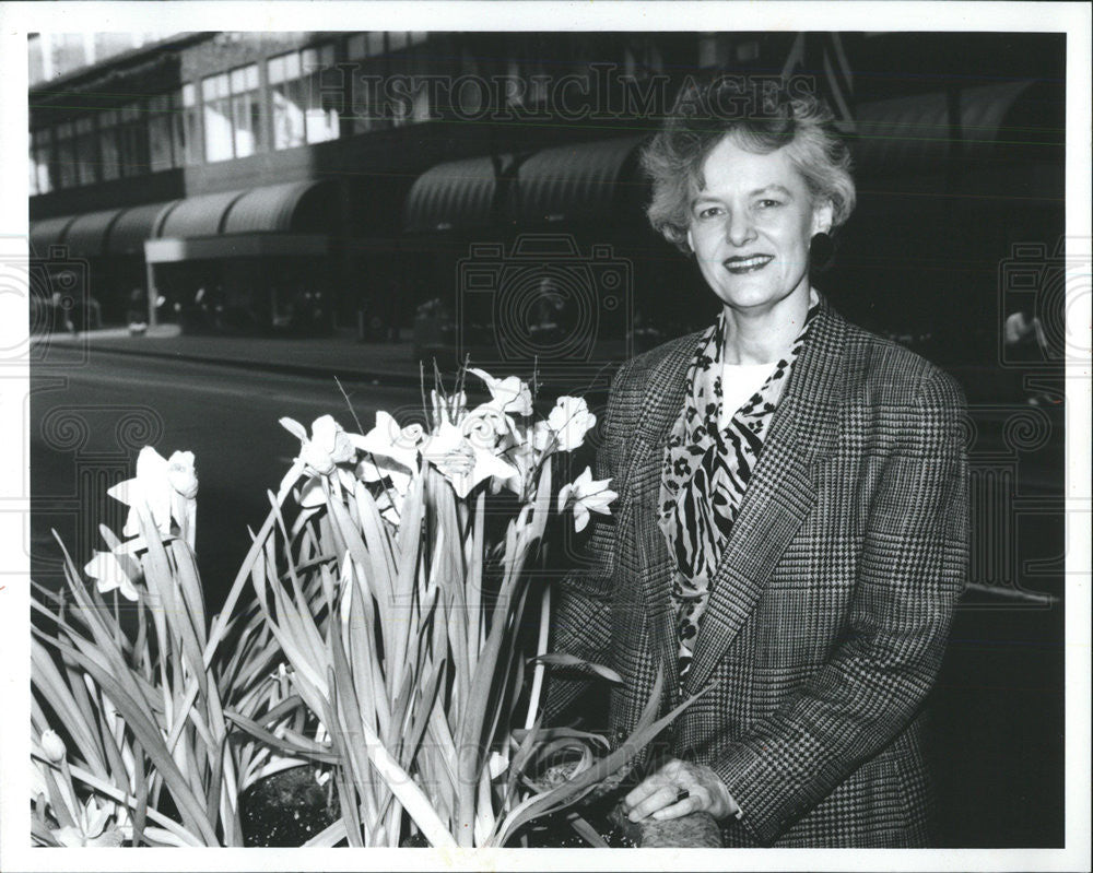 1992 Press Photo Sara Bode President State St. Council - Historic Images