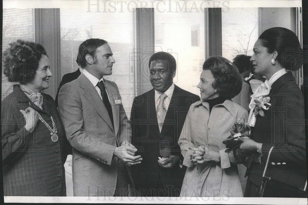 1976 Press Photo Lyndon O.Pidling Prime Minister Commonwealth Bahamas In Chicago - Historic Images