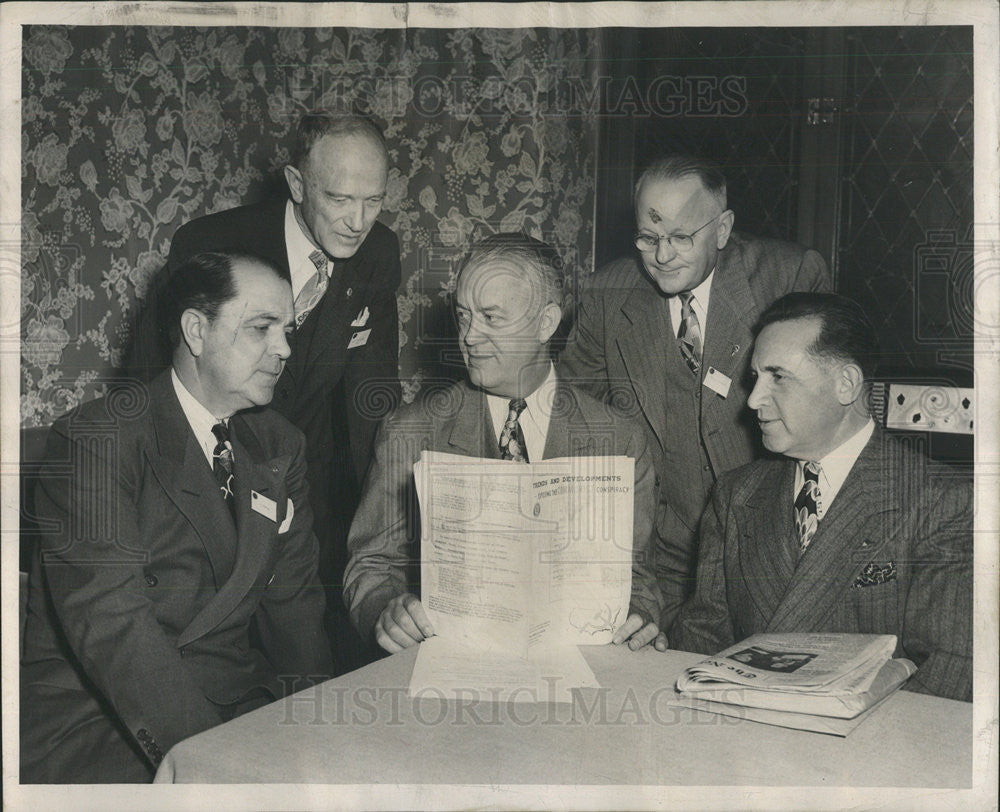 1950 Press Photo Anthony Marcus New York President Institute of Foreign trade - Historic Images