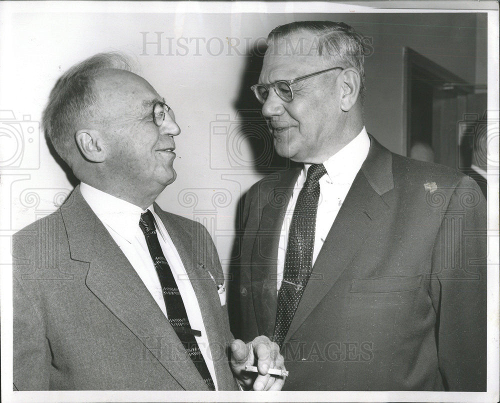 1958 Press Photo A.O.DeWeese Kent State university Lon W. Morrey Editor Dental - Historic Images